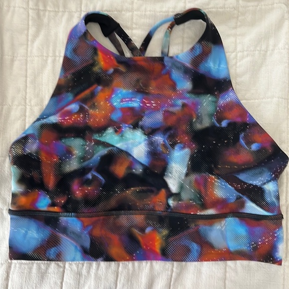 lululemon athletica Other - Lululemon Longline High Neck Energy Bra Size 8